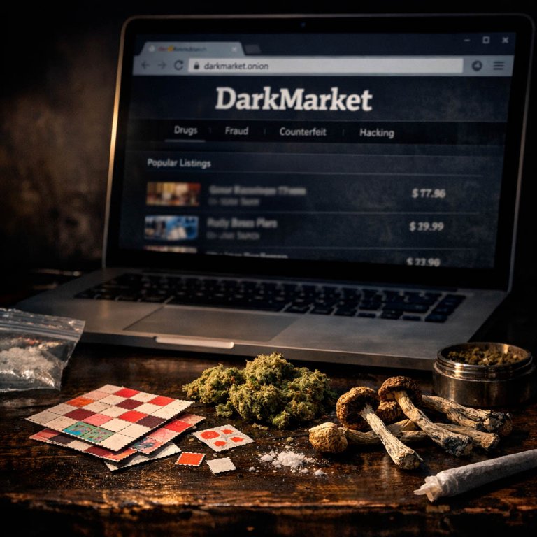A Wide Selection of Items on the Darknet dark web market